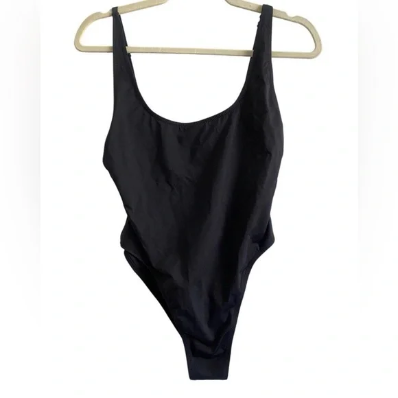 Skims Onyx One Piece Scoop Swimsuit Small - Picture 3 of 5